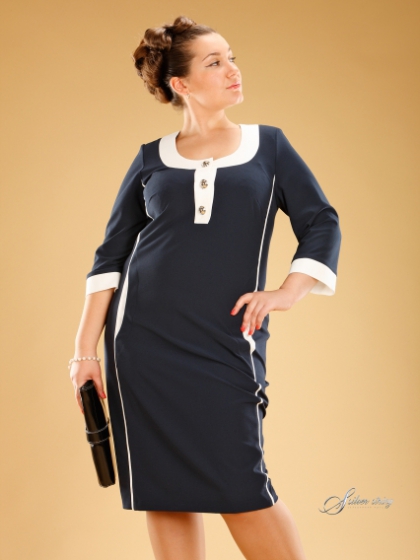 Женская одежда больших размеров - платье - 2205304