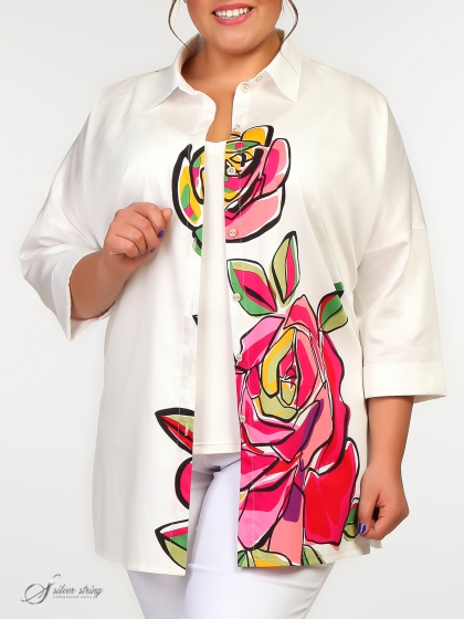 Женская одежда больших размеров - блузка - 274425301